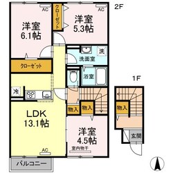 クオーレの物件間取画像